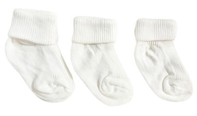 Pack 3 Pares de Medias unisex - blanco, blanco y blanco
