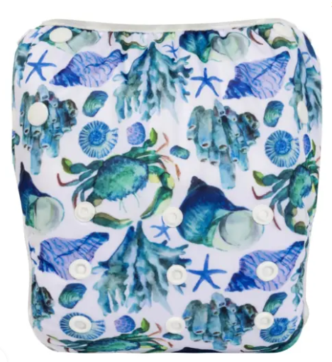 Pañal de natación Línea Económica SÚPER -  Cangrejo azul y conchitas