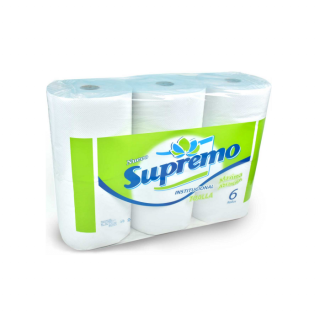 Papel Toalla Supremo Institucional Blanco 140 m