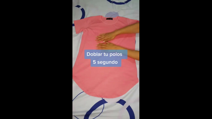Dobla tu polo o camiseta en 5 segundos METODO EL TRUCO