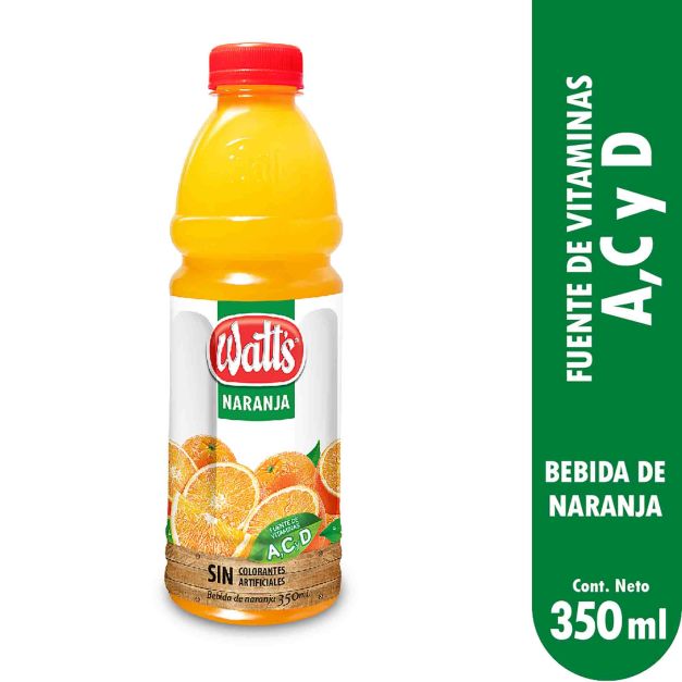 Bebida Watts de Naranja Botella 350 ml