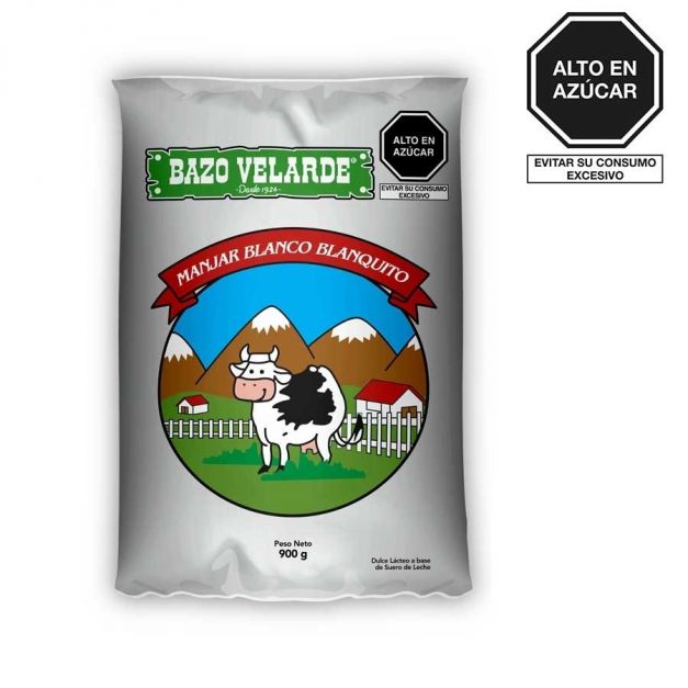 Manjar Blanquito Bazo Velarde Bolsa 900 g