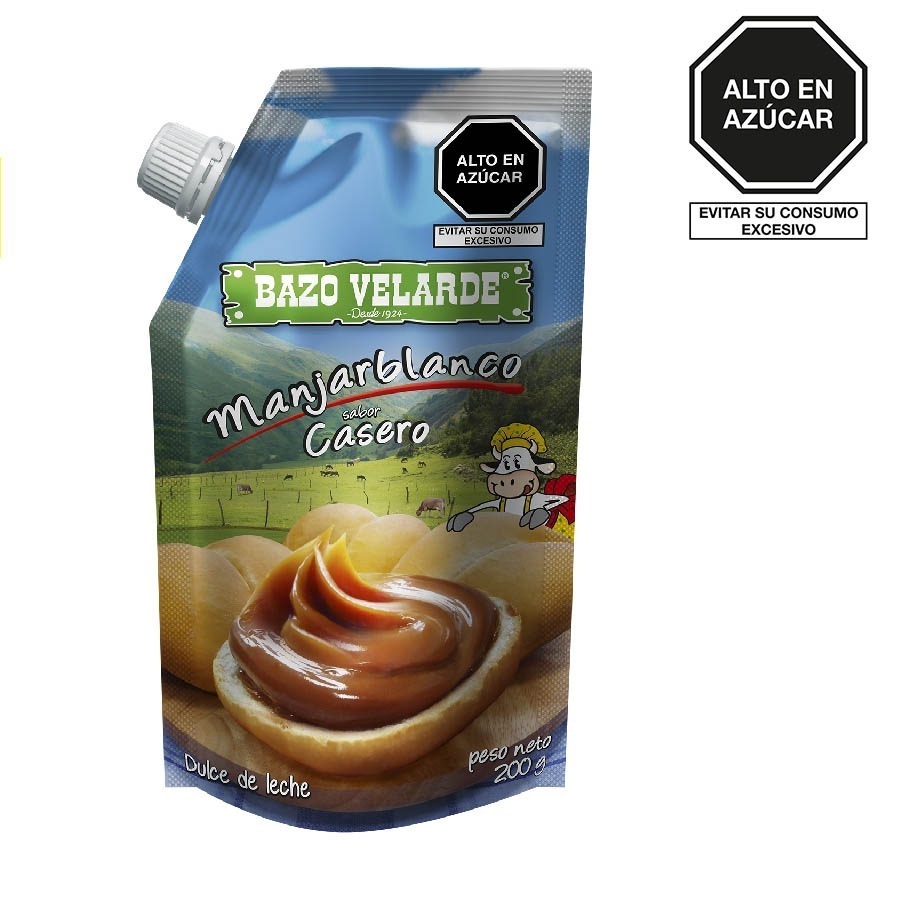 Delivery Productos Laive | Delivery Leche, Queso,Yogurt Laive | ICO :  DELIVERY MANJAR SABOR CASERO BAZO VELARDE DOY PACK 200 GR
