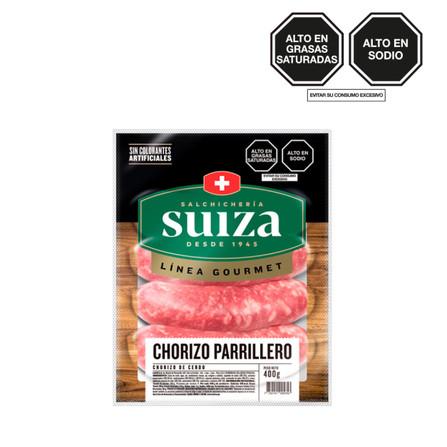 Chorizo Parrillero Suiza Pqte. x 400 g
