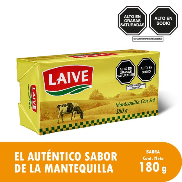 Mantequilla Con Sal Laive Barra 180 g