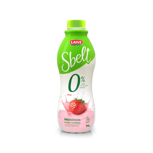 Yogurt Probiótico Sbelt Fresa Botella 946 ml.