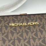 Crossbody Michael Kors Jet Set Brown Print Mk