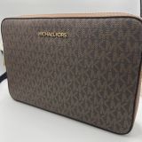 Crossbody Michael Kors Jet Set Brown Print Mk