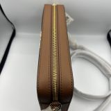 Crossbody Michael Kors Jet Set Brown Print Mk