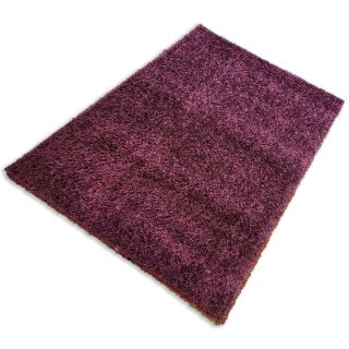 Alfombra decorativa Modelo Shaggy Deep color Lila Medida 1.33x1.90