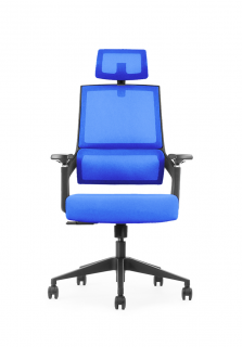 SILLA GIRATORIA ERGONOMICA EJECUTIVA SPARTA COLOR DARK BLUE