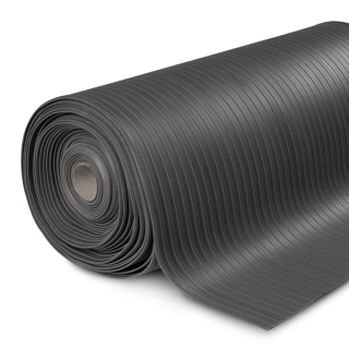 PISOBUS PVC ACANALADO GRIS EN ROLLO ANCHO 0.60cm
