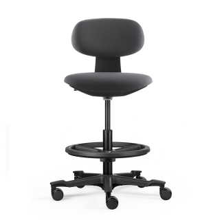 SILLA GIRATORIA ALTA YOYO COLOR DARK GREY