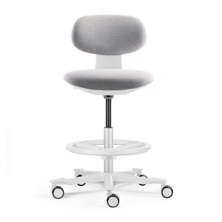 SILLA GIRATORIA ALTA YOYO COLORS LIGTH GREY