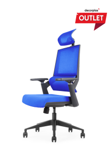 SILLA GIRATORIA ERGONOMICA EJECUTIVA SPARTA COLOR DARK BLUE - PRODUCTO DE EXHIBICIÓN - 2