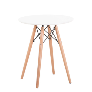 MESA DE COMEDOR REDONDA MODELO MILANO COLOR BLANCO