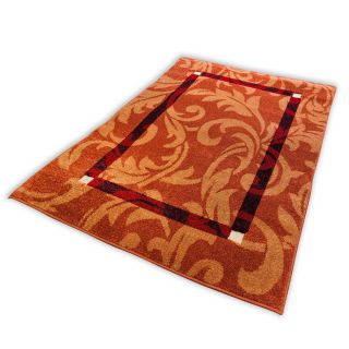 Alfombra decorativa modelo Arome color Anaranjado medida 120x1.80