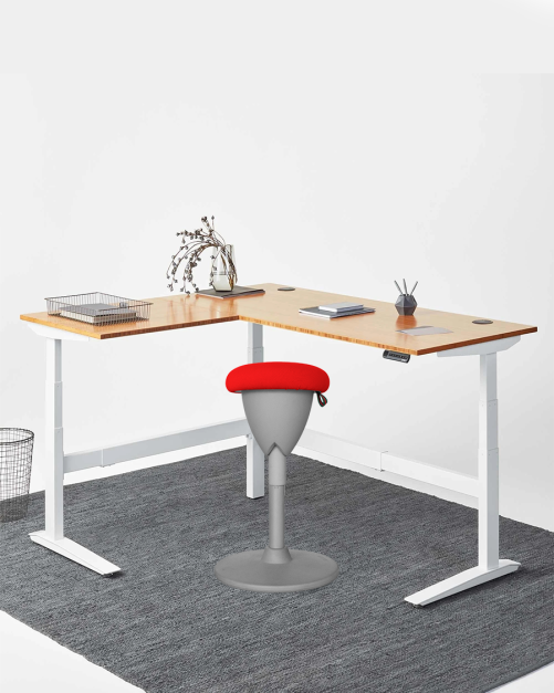 SILLA TABURETE DE TRABAJO JAZZ COLORS RED