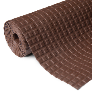PISOBUS PVC CUADRADO MARRON EN ROLLO ANCHO 0.60cm