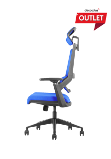 SILLA GIRATORIA ERGONOMICA EJECUTIVA SPARTA COLOR DARK BLUE - PRODUCTO DE EXHIBICIÓN - 3