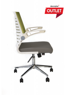 SILLA GIRATORIA OPERATIVO ONIX COLORS VERDE CON BRAZOS REBATIBLES - - PRODUCTO DE EXHIBICIÓN - 2
