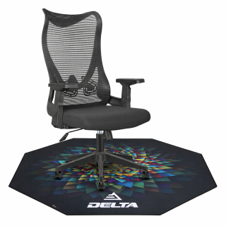 SILLA MADRID + PROTECTOR DE PISO DELTA  PARA SILLAS COLOR BLUE