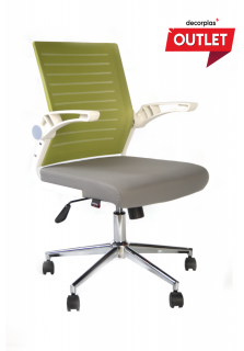 SILLA GIRATORIA OPERATIVO ONIX COLORS VERDE CON BRAZOS REBATIBLES - - PRODUCTO DE EXHIBICIÓN