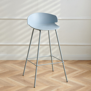 SILLA DE BAR ALTO VENECIA FIJO COLOR AZUL