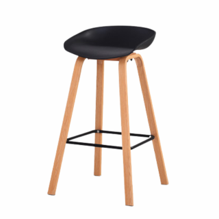 SILLA DE BAR ARUBA COLOR NEGRO