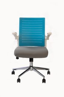 SILLA GIRATORIA OPERATIVA ONIX COLOR CELESTE