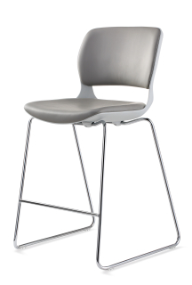 SILLA DE BAR ACE ALTA COLOR GRIS CLARO