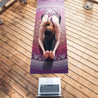 MAT DE YOGA IMPRESO 4.5MM KAP MANDALA DE 60CMX1.66MTS