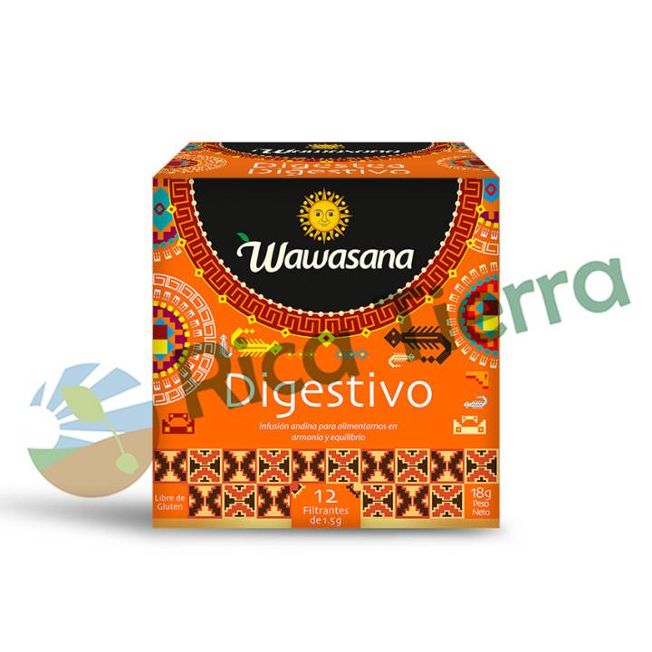 DIGESTIVO X 12 FILTRANTES WAWASANA