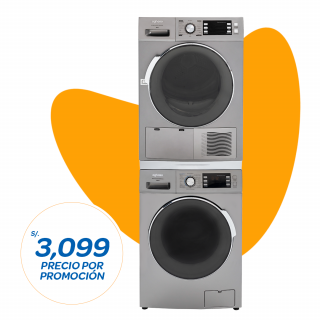 CENTRO DE LAVADO AGHASO SECADORA 8KG + LAVADORA 12KG