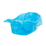 COMBO BAÑERA AQUA BABY CLARIFICADA (BAÑERA DECORADA + AUXILIAR DE BAÑO) - AZUL
