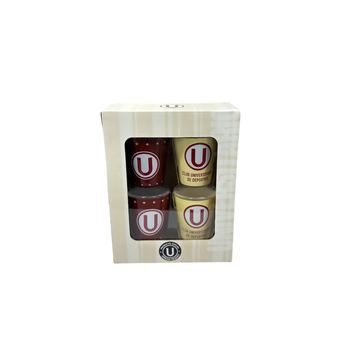 SET X 4 VASOS SHOT  - UNIVERSITARIO