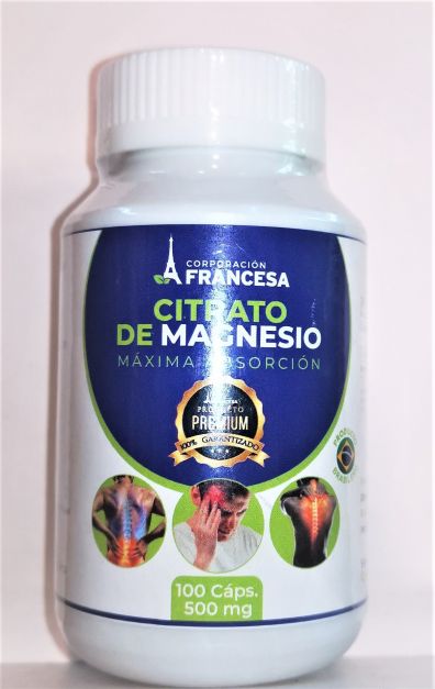 Citrato de Magnesio Brasileño 500 mg x 100 cápsulas Coorporación Francesa