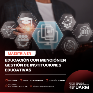 Pago total  - Maestría en Educación con mención en Gestión de Instituciones Educativas