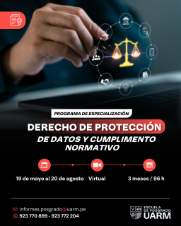 Pago total del Programa de especialización: Derecho de protección de datos y cumplimiento normativo