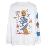 Polo manga larga RIP SKATE blanco