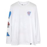 Polo manga larga RIP SKATE blanco