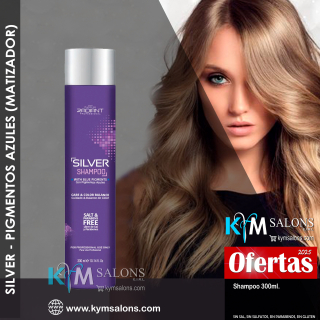 Silver Shampoo 300ml. Silver - With Blue Pigments - Matizador de Radiant CodRadProsil