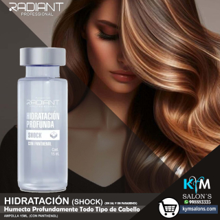 AMPOLLA SHOCK HIDRATACIÓN PROFUNDA 15ml (RADIANT) - Codampo