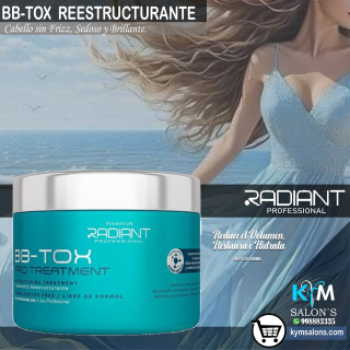 Radiant BB-TOX Pro Treatment 500ml. - Tratamiento Reestructurante, Reduce el Volumen CodBotoxRad