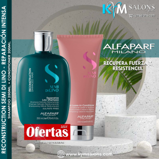 Pack Shampoo 250ml. + Conditioner 200ml. Alfaparf Semi Di Lino Reconstruction Reparative CodAlfapRep