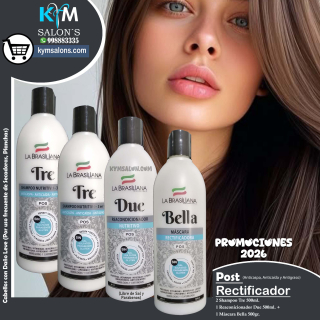 COMBO RECTIFICADOR: 2 TRE 500ml. + 1 DUE 500ml. + 1 BELLA 500ml. LA BRASILIANA CODRECTBEL