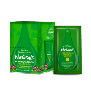 NATURAL ÓLEO REPARADOR Con Aceite Orgánico Sacha Inchi, Omega 3, 6 y 9 (Caja 20 Sobres) PLACENTA LIFE