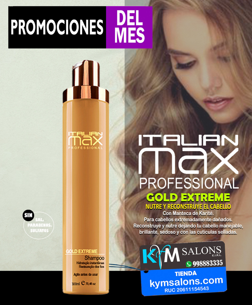 Kymsalons Venta de Productos exclusivos para el cuidado de tu cabello.