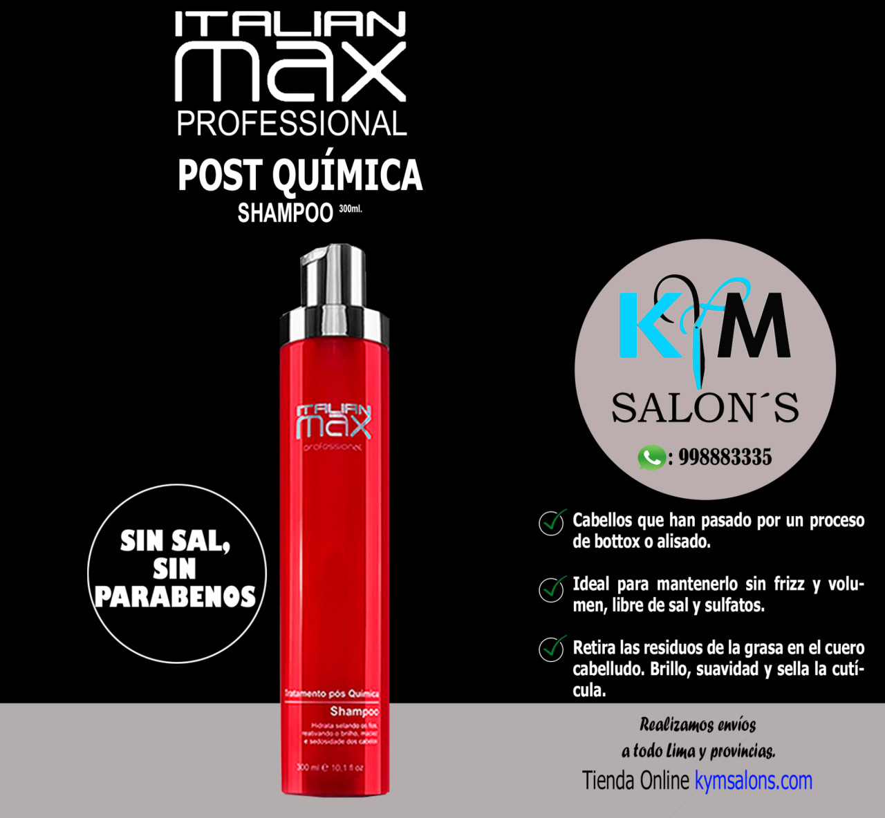 Kymsalons Venta de Productos exclusivos para el cuidado de tu cabello.