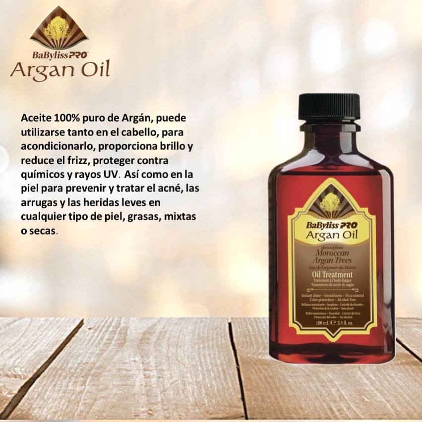 Kymsalons - Venta de Productos exclusivos para el cuidado de tu cabello. :  Aceite de Argan 100ml - Babyliss PRO